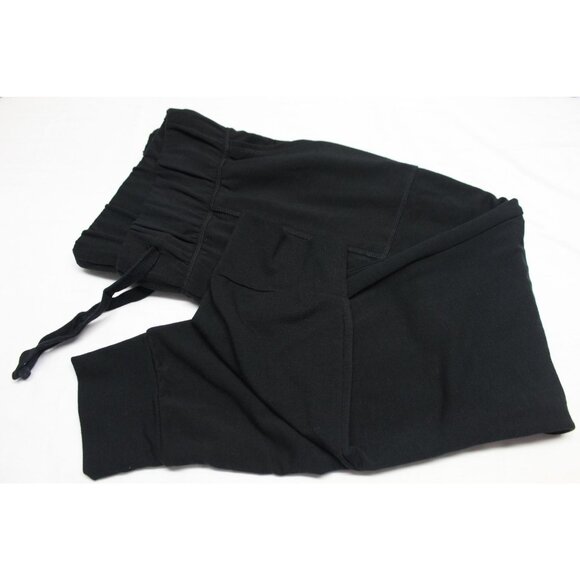 Isabel by Ingrid + Isabel black French terry drawstring tapered leg lounge pants - Picture 11 of 11